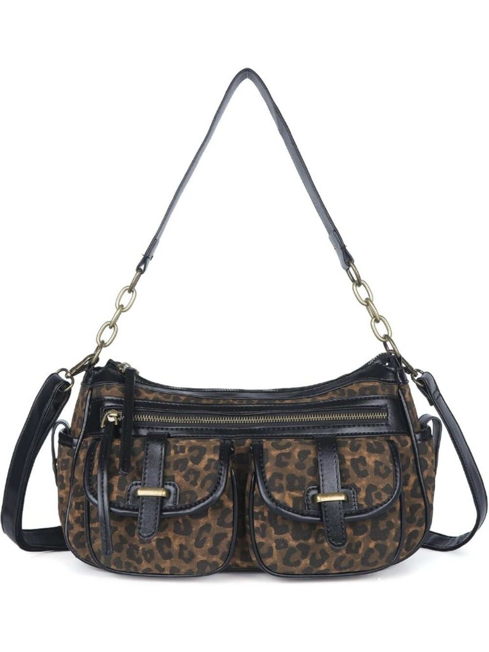 Stylish Multi-Pocket Hobo Bag for Women | Soft Vegan Leather Crossbody Handbag
